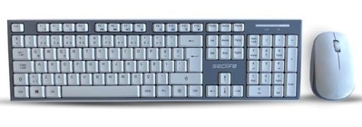 Seclife SKM-663 Beyaz-Gri Kablosuz Klavye Mouse Seti