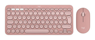 Logitech Pebble 2 Combo Pembe Kablosuz Klavye Mouse Seti
