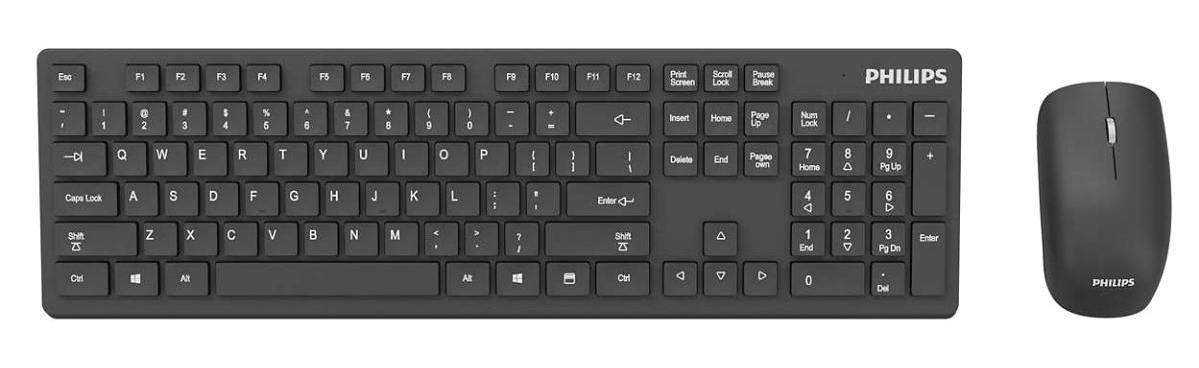 Philips SPT6602B/62 Siyah Kablosuz Klavye Mouse Seti