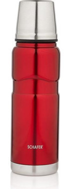 Schafer Iron Man Çelik 500 ml Matara Termos Kırmızı