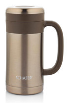 Schafer Iron Man Çelik 450 ml Bardak Termos Gold