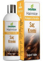 Destek Hairnice Nemlendirici Keratin Kolajen Saç Kremi 330 ml