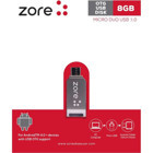 Zore USB 3.0 Micro 8 GB Flash Bellek Gümüş