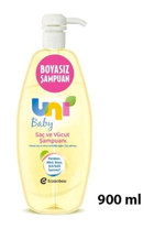 Uni Baby Göz Yakmayan Hipoalerjenik Tüm Ciltler İçin Papatya Özlü Bebek Şampuanı 900 ml