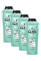 Gliss Nutribalance Repair Saç Dökülmesine Karşı Tüm Saçlar İçin Sade Standart Unisex Şampuanı 4x360 ml