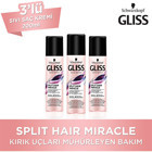 Gliss Split Hair Miracle Onarıcı Tüm Saçlar İçin Sade Kremli Şampuan Standart Unisex Şampuanı 3x200 ml