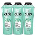 Gliss Nutribalance Repair Saç Dökülmesine Karşı Tüm Saçlar İçin Sade Standart Unisex Şampuanı 3x360 ml