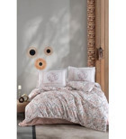 Clasy Hezen V1 Pamuk Dört Mevsim 200 x 220 cm Desenli Çift Kişilik Nevresim Takımı Bej