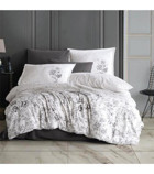 Clasy Napa Pamuk Dört Mevsim 200 x 220 cm Desenli Çift Kişilik Nevresim Takımı Antrasit
