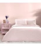 Taç Basic Pamuk Dört Mevsim 200 x 220 cm Çift Kişilik Nevresim Takımı Pudra