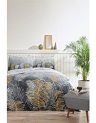 Özdilek Palm Pamuk Dört Mevsim 200 x 220 cm Desenli Çift Kişilik Nevresim Takımı Gri