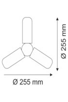 Helios 42 W Tasarruflu Beyaz E27 Pervane Led Ampül