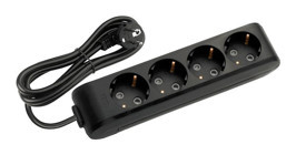 Viko Multi-Let 90133405 4'lü 5 m USB Kablolu Tekli Akım Korumalı Priz
