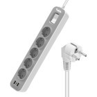 Vea VE-NOVA105U 5'li 1.5 metre 2'li USB Kablolu Anahtarlı Akım Korumalı Priz