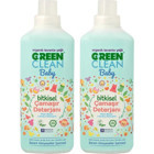U Green Clean Baby Bitkisel Organik Lavanta Yağlı Tüm Renkler İçin 40 Yıkama Sıvı Deterjan 2x1 lt