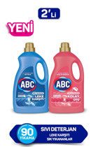 Abc Tüm Renkler İçin 90 Yıkama Sıvı Deterjan 2x2.7 lt