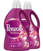 Perwoll Yenileme Çiçek Cazibesi Renkliler İçin 90 Yıkama Sıvı Deterjan 2x2.7 lt