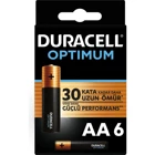 Duracell Optimum LR6 1.5 V Alkalin AA / Kalem Pil 6'lı