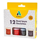 Adel Çok Renkli 12x15 ml Guaj Boya Seti