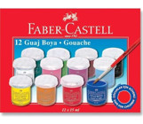 Faber-Castell Gouache Çok Renkli 12x15 ml Guaj Boya Seti