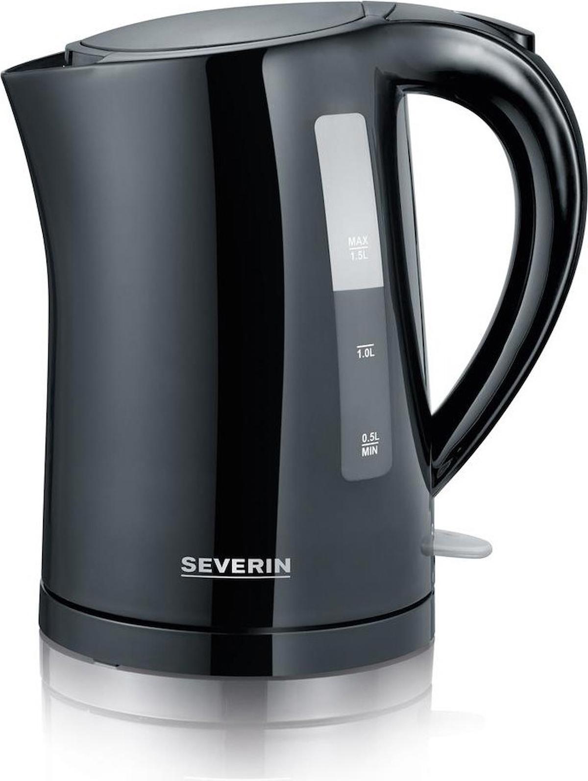 Severin WK 3498 Plastik 1.7 lt 2200 W Klasik Siyah Kettle