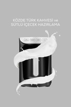 Karaca Hatır Köz 1 Hazneli 5 Fincan Közde Kahve Tadında Sütlü Kahve Yapan 535 W Beyaz Türk Kahvesi Makinesi