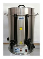 Cvs DN91107 1500 W 8 lt Su Kapasiteli Çelik Tek Demlikli 80 Bardak Çift Musluklu Çelik Elektrikli Semaver İnox