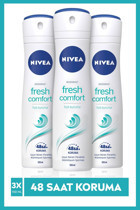 Nivea Fresh Comfort Sprey Kadın Deodorant 3x150 ml