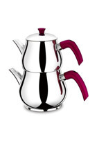 Home4U Viola Mini Çelik Çaydanlık Inox