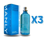 Manly Aqua EDC Erkek Parfüm 3x125 ml