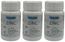 Nutrivita Nutrition Zinc Yetişkin Çinko 3x120 Adet