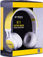 Syrox K11 Kulak Üstü Kablosuz Bluetooth Kulaklık Sarı