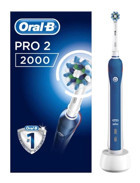 Oral-B Pro 2 2000 Cross Action Şarjlı Diş Fırçası Mavi