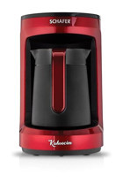 Schafer Kahvecim 1 Hazneli 4 Fincan Közde Kahve Tadında 600 W Kırmızı Türk Kahvesi Makinesi