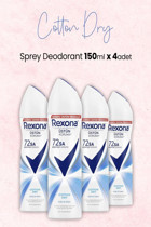 Rexona Cotton Dry Sprey Kadın Deodorant 4×150 ml