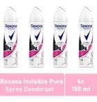 Rexona Invisible Pure Sprey Kadın Deodorant 4x150 ml