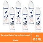 Rexona Musk Sprey Kadın Deodorant 6x150 ml