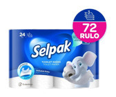 Selpak 2 Katlı 3x24'lü Rulo Tuvalet Kağıdı