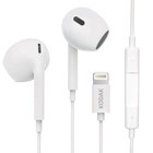 Kodak 210 Apple Uyumlu Silikonsuz Mikrofonlu Lightning Kablolu Kulaklık Beyaz