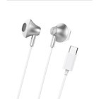 Linktech H336 Silikonsuz Mikrofonlu Type C Kablolu Kulaklık Beyaz