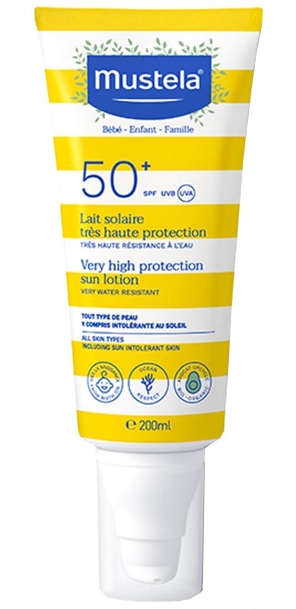 Mustela 50+ Faktör Tüm Ciltler İçin Nemlendirici Suya Dayanıklı Yüz ve Vücut Güneş Kremi 200 ml