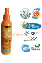 Sence 30 Faktör Tüm Ciltler İçin Nemlendirici Suya Dayanıklı Hassas Ciltler İçin Güneş Kremi 200 ml