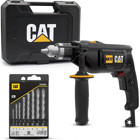 Cat DX17.1 750 W Darbeli Elektrikli Profesyonel Matkap + 8 Parça Aksesuar