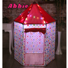 Abbie Yıldızlı Şato 4-6 Yaş Pembe Unisex Çocuk Çadırı