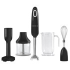 Smeg Hbf22Bleu 50'S Style 1.4 lt Plastik Kişisel Buz Kırıcı Turbo Fonksiyonu 700 W Çift Bıçaklı Blender Seti Siyah