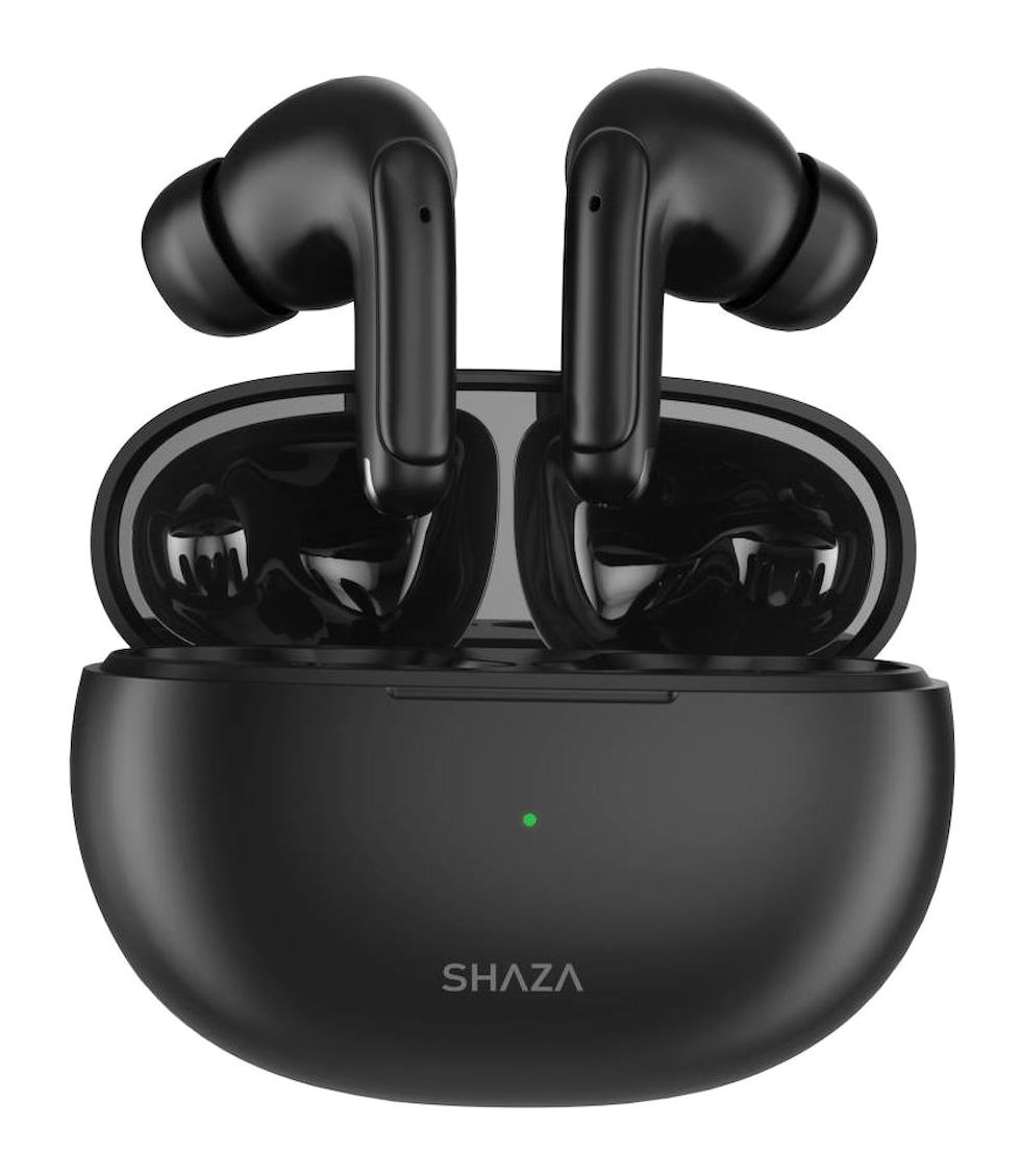 Shaza Air8 Su Geçirmez 4 Mikrofonlu 5.3 Silikonlu Kablosuz Kulak İçi Bluetooth Kulaklık Siyah