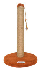 Lena Pet Yuvarlak Oyuncaklı 52 cm Kedi Tırmalama Direği Kahverengi