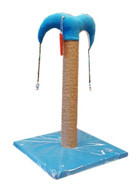 Bedspet Oyuncaklı 50 cm Kedi Tırmalama Tahtası Mavi