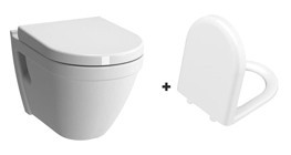 Vitra S50 Rimex Seramik Kanalsız Arkadan Çıkışlı Gömme Asma Klozet Beyaz