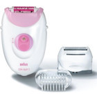 Braun Silk-Epil 3 3270 Yüz Tüm Vücut Kaş Koltuk Altı Bacak için 20 Cımbızlı 3 Başlıklı Kablolu Epilatör Pembe